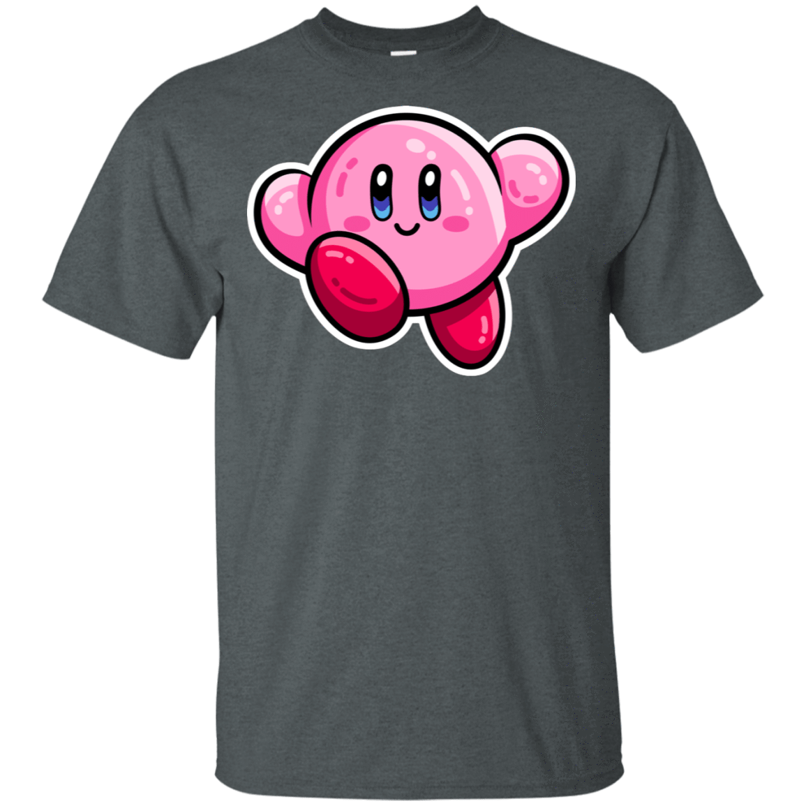 T-Shirts Dark Heather / S Kawaii Cute Kirby T-Shirt