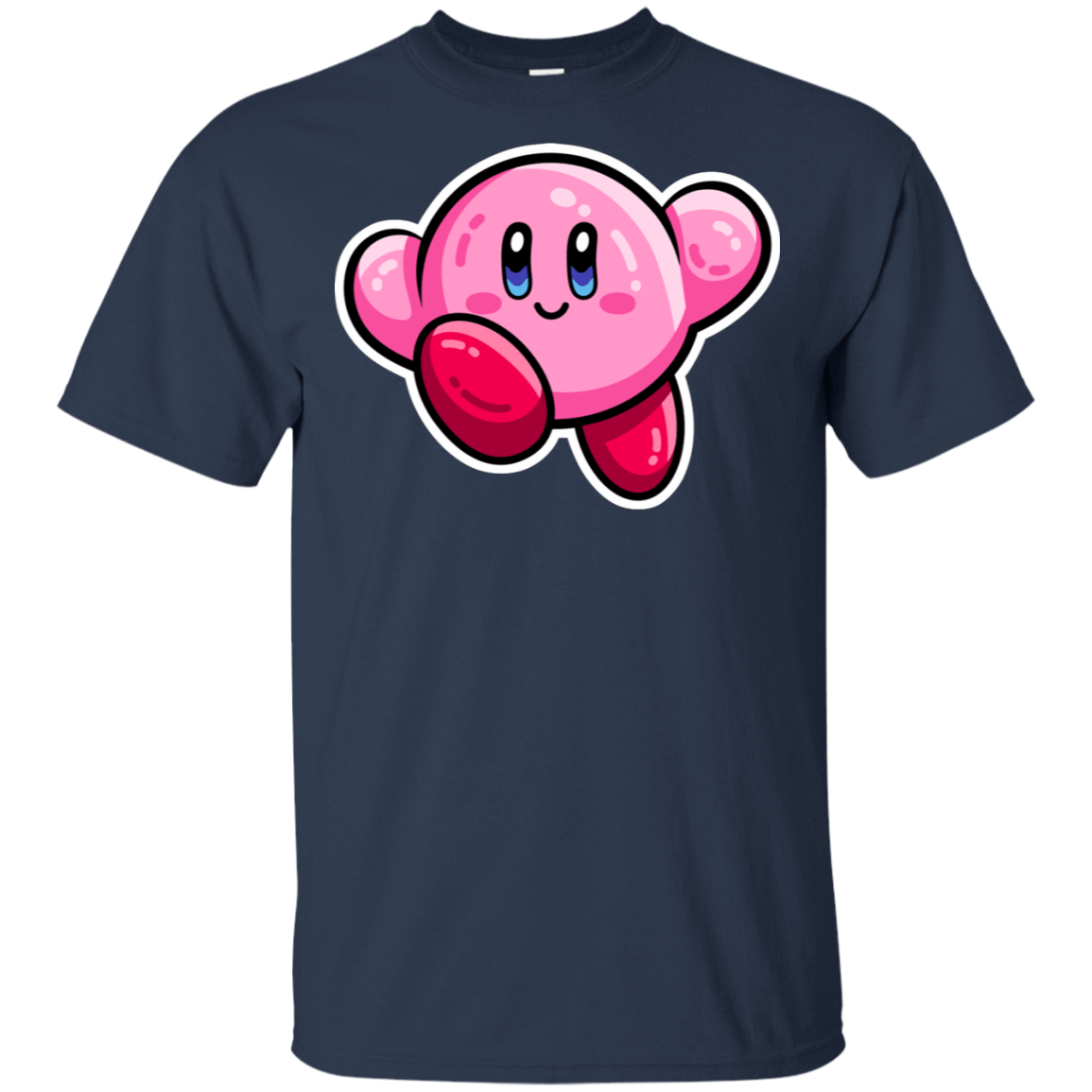 T-Shirts Navy / S Kawaii Cute Kirby T-Shirt