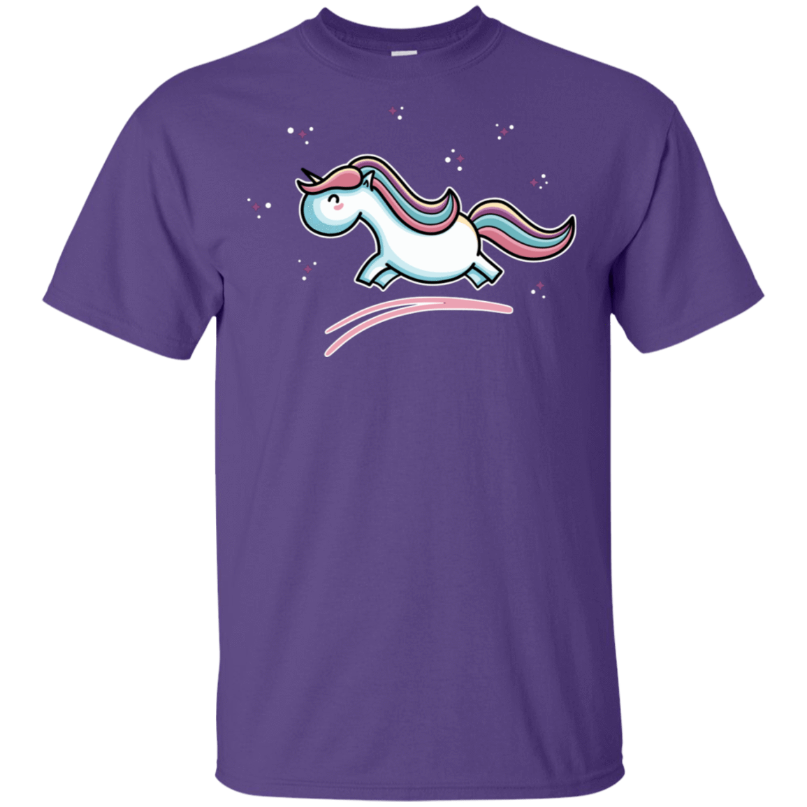 T-Shirts Purple / S Kawaii Cute Unicorn Leaping T-Shirt