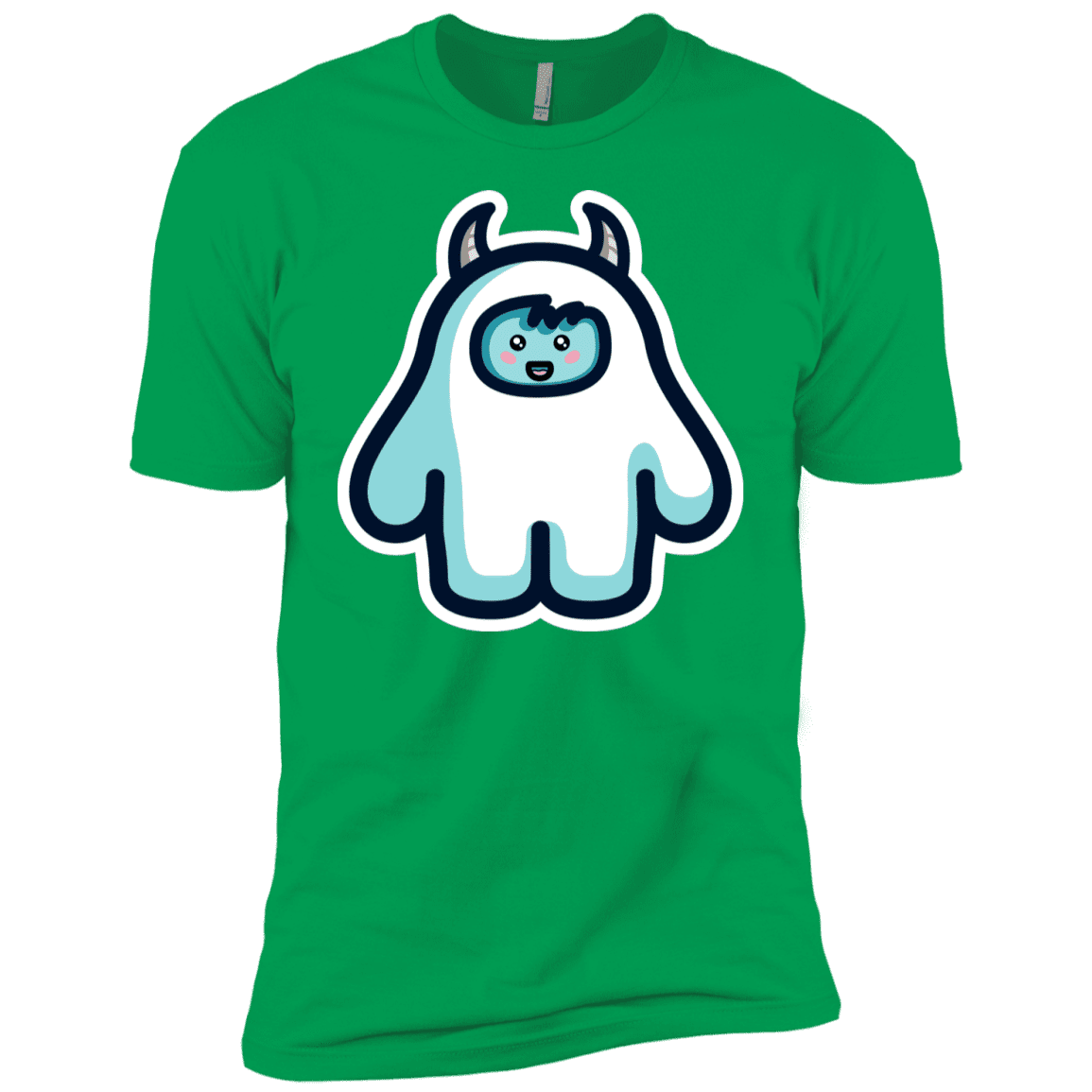 T-Shirts Kelly Green / YXS Kawaii Cute Yeti Boys Premium T-Shirt
