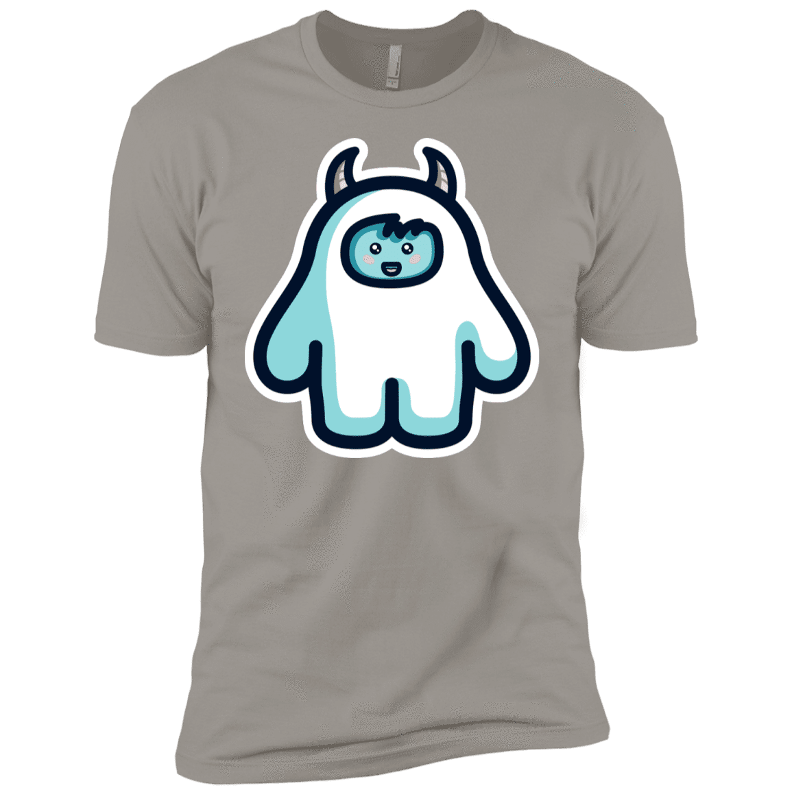 T-Shirts Light Grey / YXS Kawaii Cute Yeti Boys Premium T-Shirt