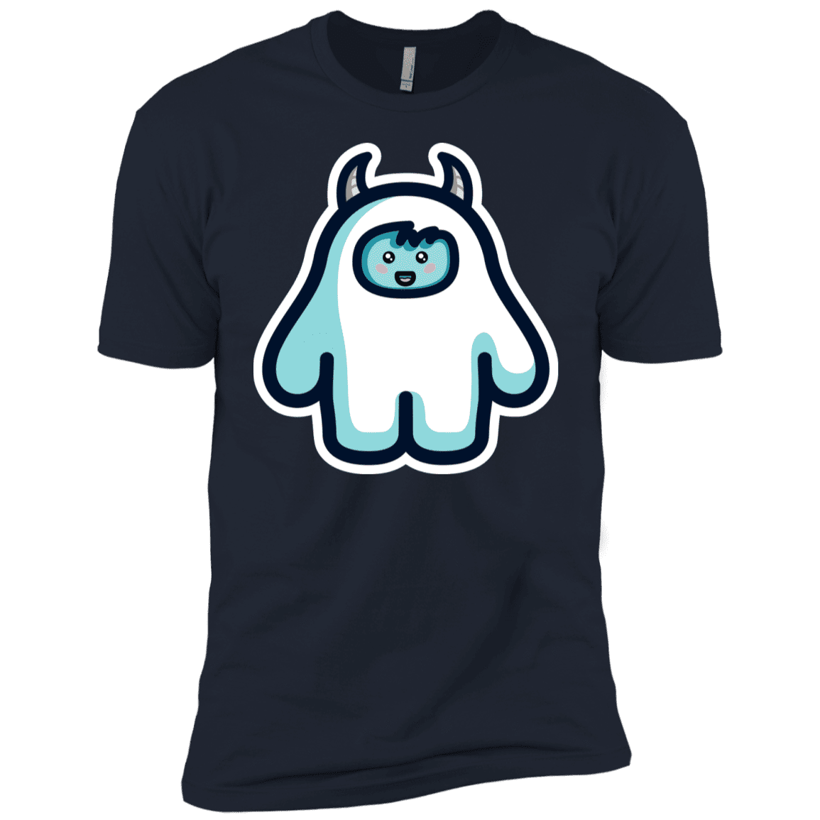 T-Shirts Midnight Navy / YXS Kawaii Cute Yeti Boys Premium T-Shirt