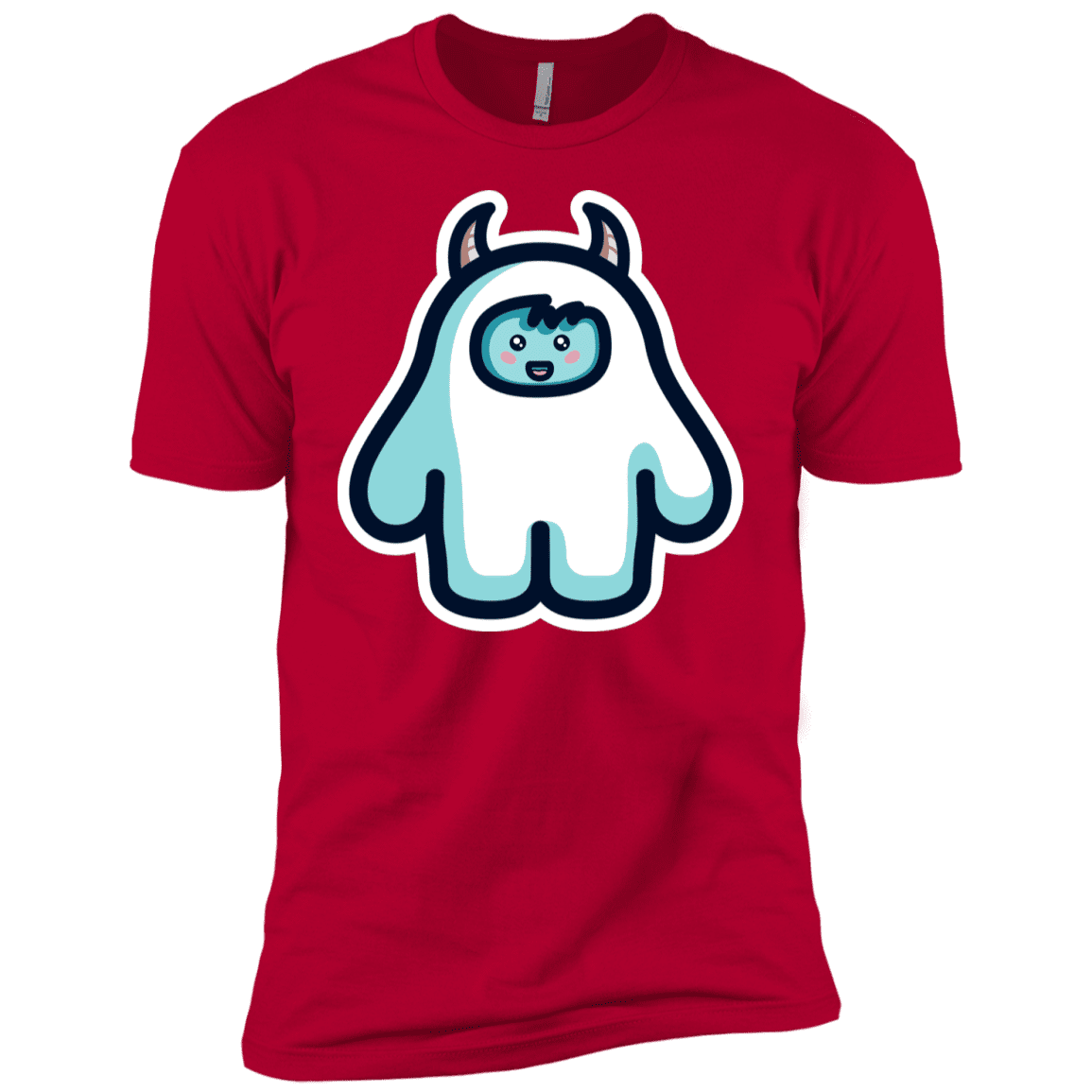 T-Shirts Red / YXS Kawaii Cute Yeti Boys Premium T-Shirt