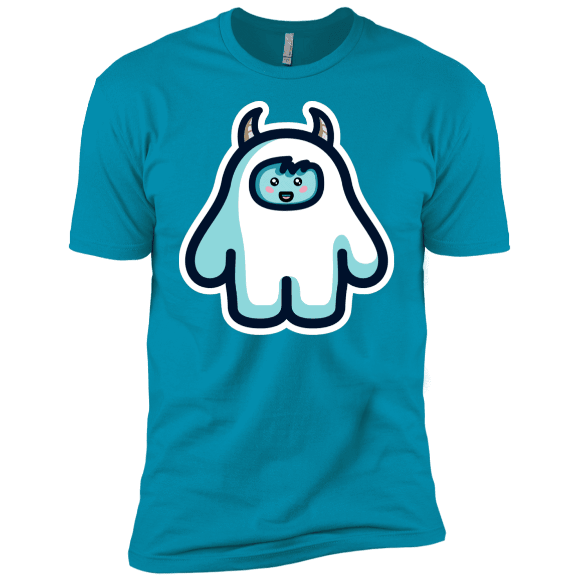 T-Shirts Turquoise / YXS Kawaii Cute Yeti Boys Premium T-Shirt