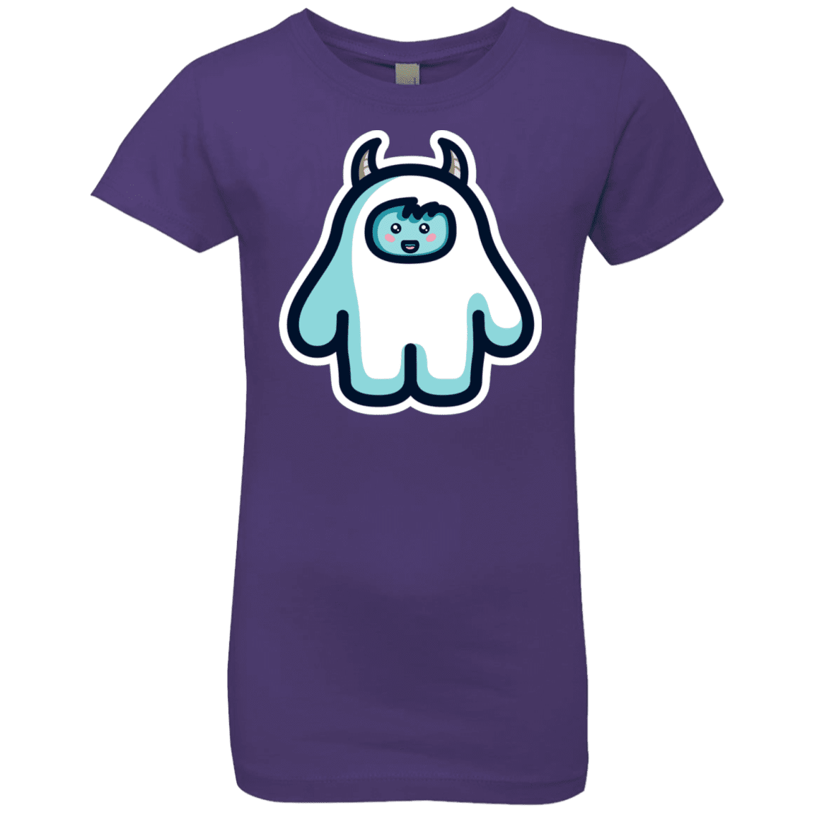 T-Shirts Purple Rush / YXS Kawaii Cute Yeti Girls Premium T-Shirt