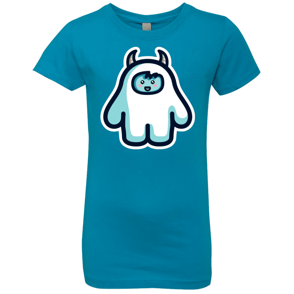 T-Shirts Turquoise / YXS Kawaii Cute Yeti Girls Premium T-Shirt