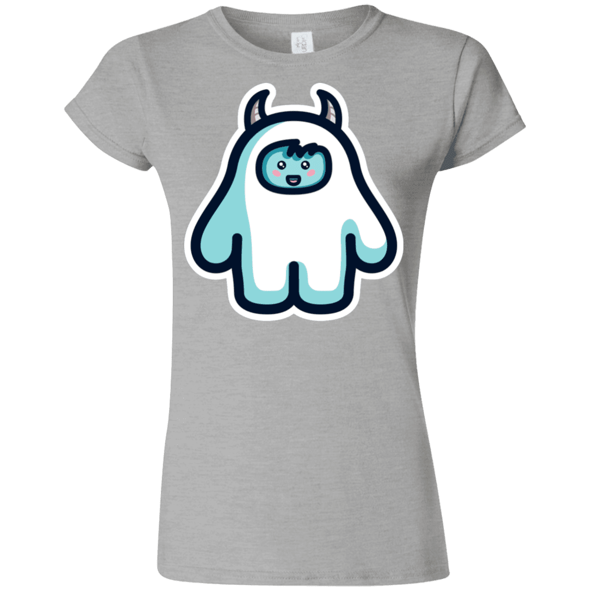T-Shirts Sport Grey / S Kawaii Cute Yeti Junior Slimmer-Fit T-Shirt