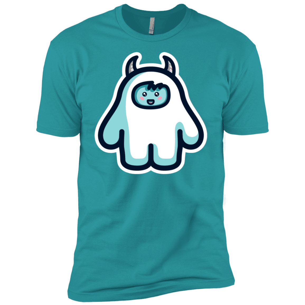 T-Shirts Tahiti Blue / X-Small Kawaii Cute Yeti Men's Premium T-Shirt