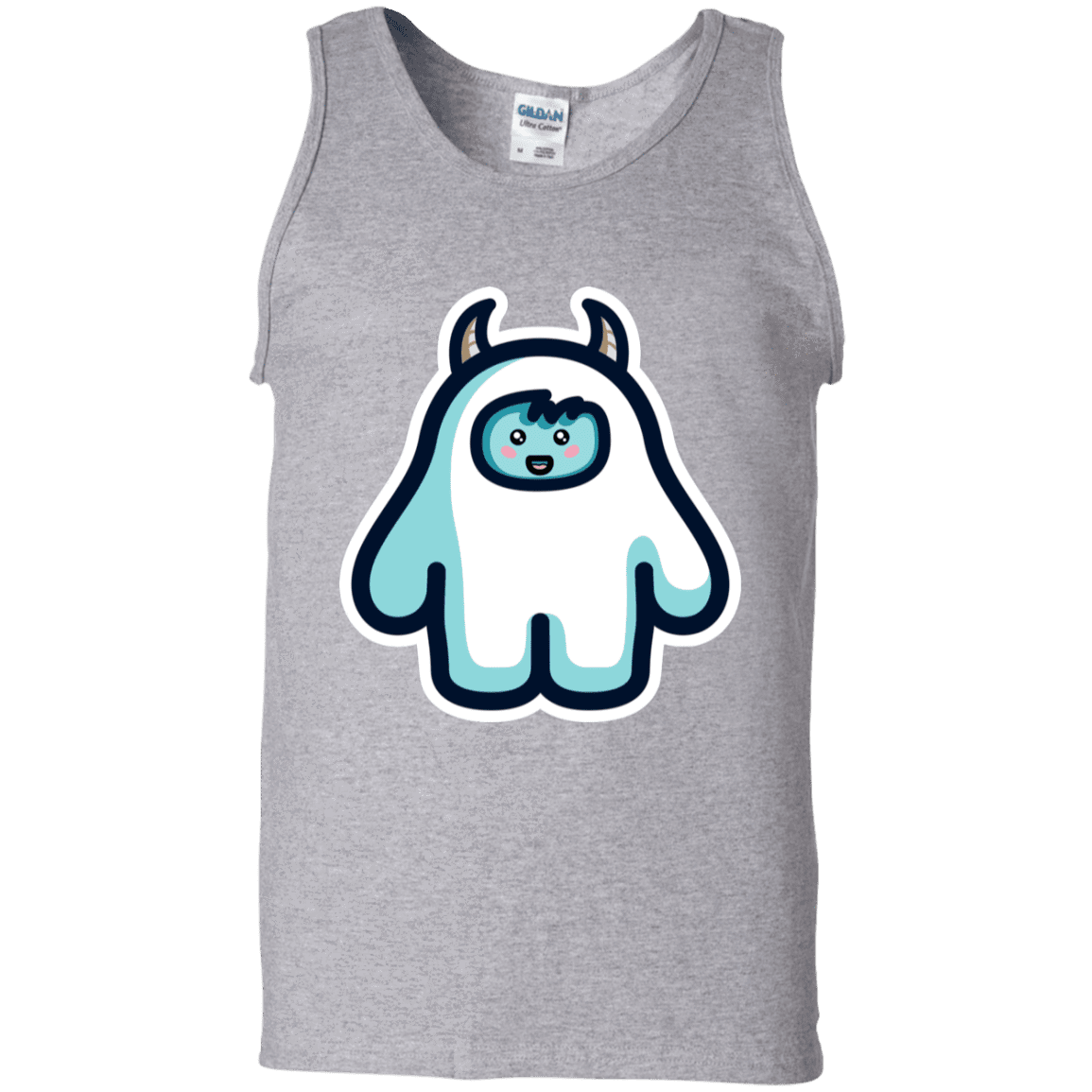 T-Shirts Sport Grey / S Kawaii Cute Yeti Men's Tank Top