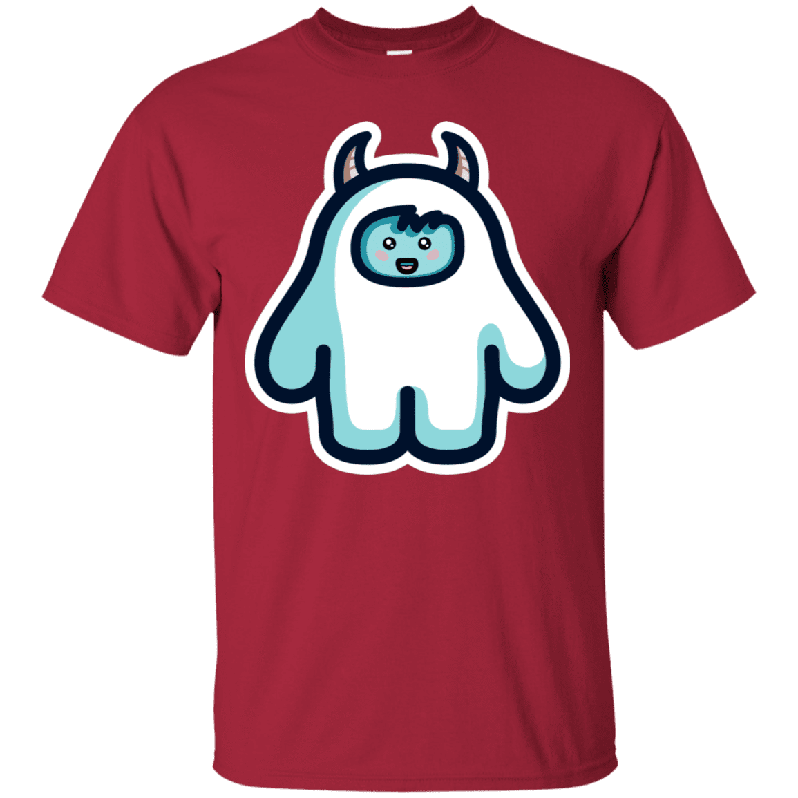 T-Shirts Cardinal / S Kawaii Cute Yeti T-Shirt