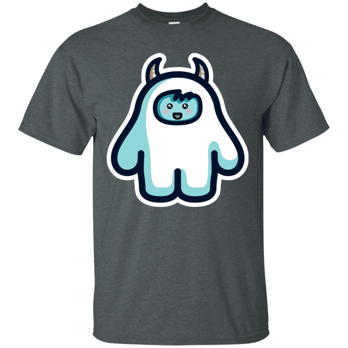 T-Shirts Dark Heather / S Kawaii Cute Yeti T-Shirt