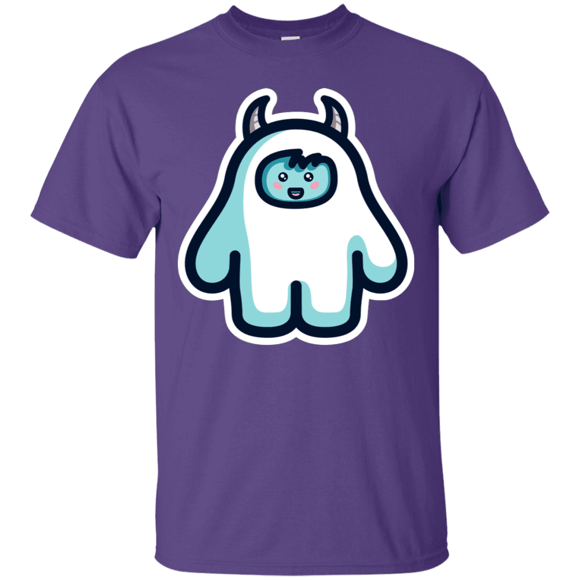 T-Shirts Purple / S Kawaii Cute Yeti T-Shirt
