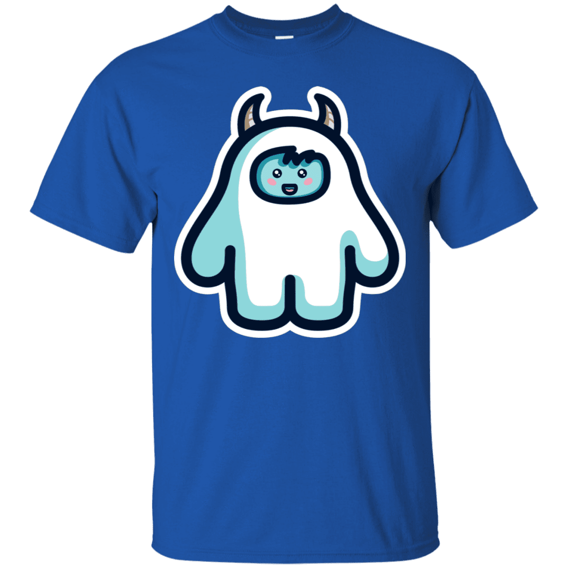 T-Shirts Royal / S Kawaii Cute Yeti T-Shirt