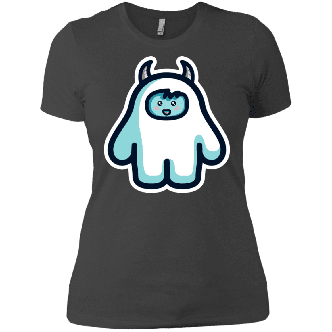 T-Shirts Heavy Metal / X-Small Kawaii Cute Yeti Women's Premium T-Shirt