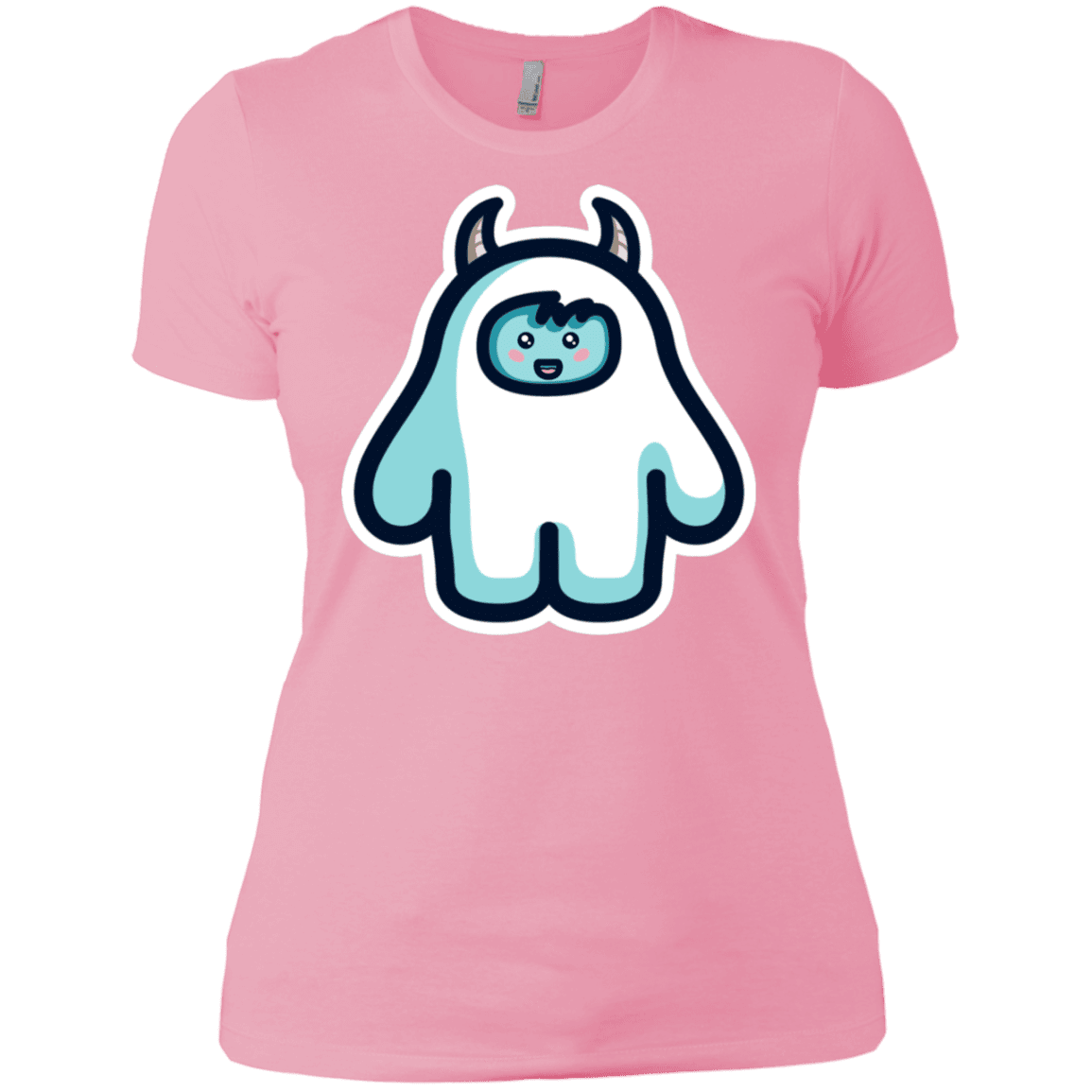 T-Shirts Light Pink / X-Small Kawaii Cute Yeti Women's Premium T-Shirt