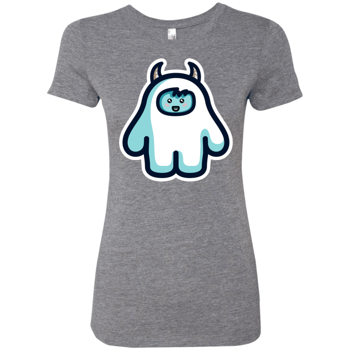 T-Shirts Premium Heather / S Kawaii Cute Yeti Women's Triblend T-Shirt