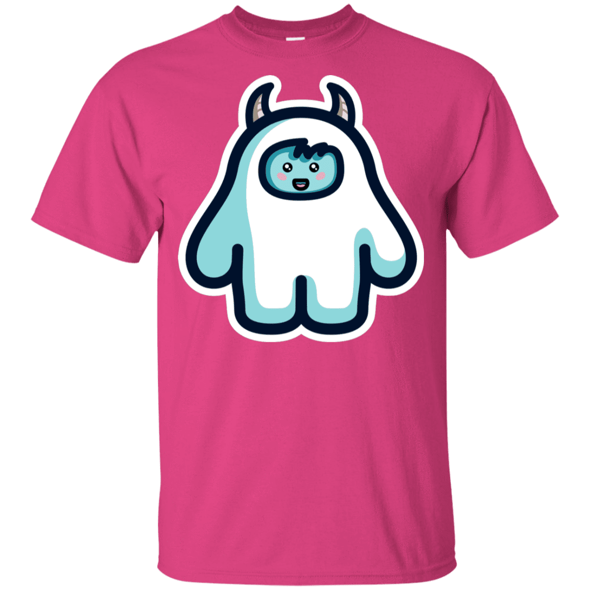 T-Shirts Heliconia / YXS Kawaii Cute Yeti Youth T-Shirt