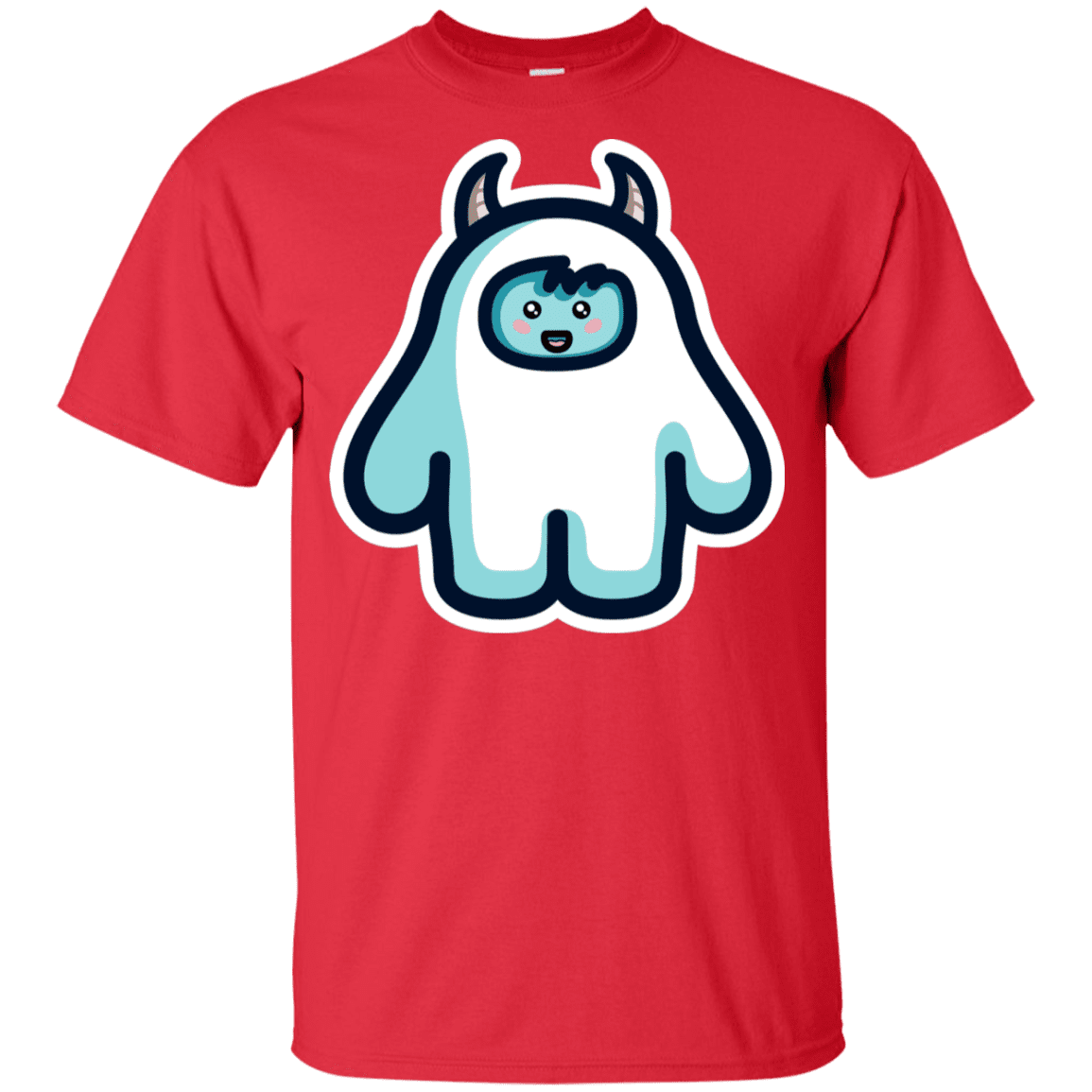 T-Shirts Red / YXS Kawaii Cute Yeti Youth T-Shirt