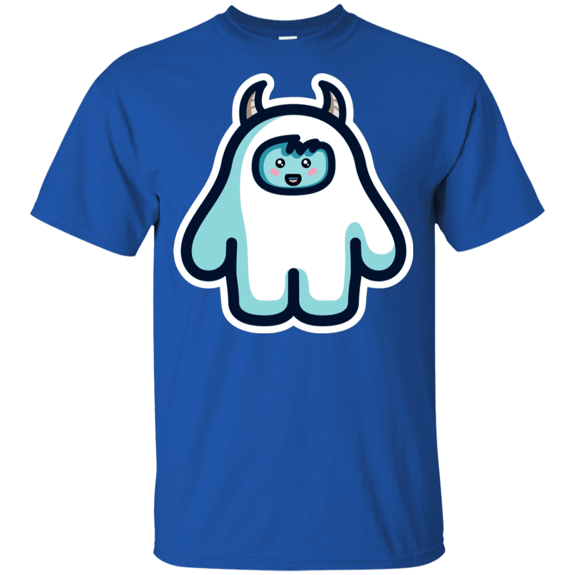 T-Shirts Royal / YXS Kawaii Cute Yeti Youth T-Shirt