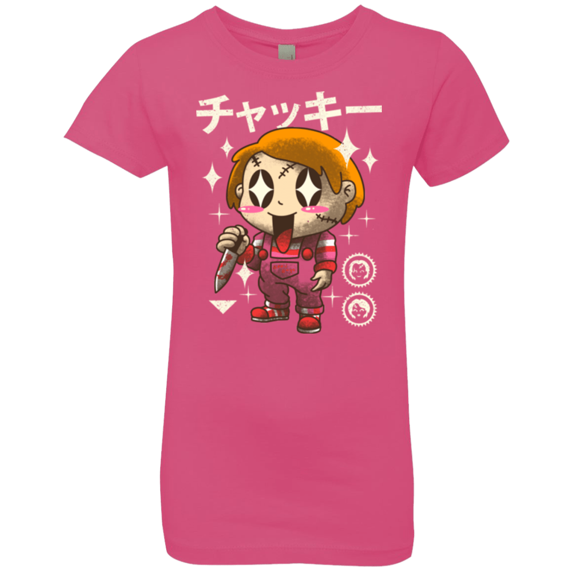 T-Shirts Hot Pink / YXS Kawaii Doll Girls Premium T-Shirt