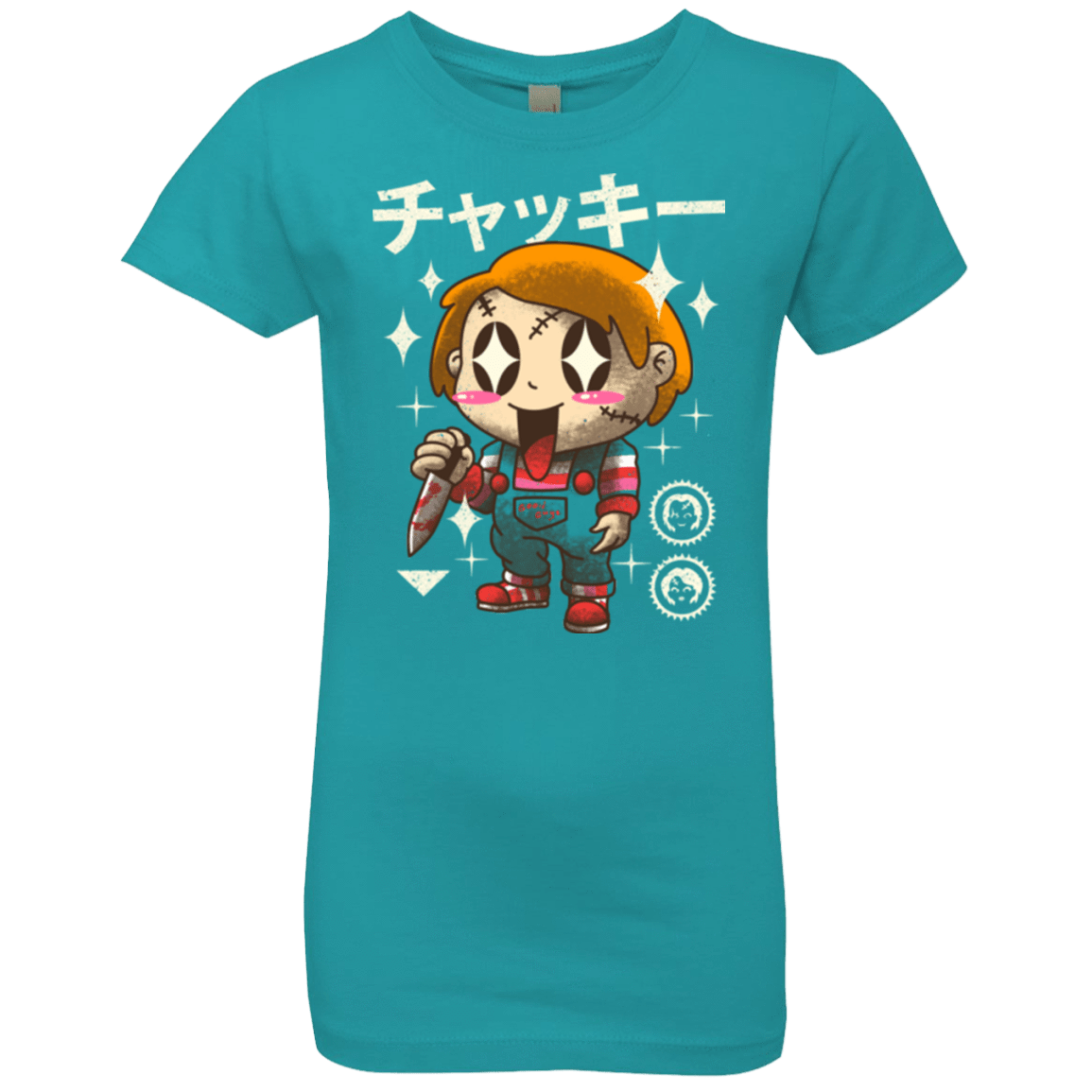 T-Shirts Tahiti Blue / YXS Kawaii Doll Girls Premium T-Shirt