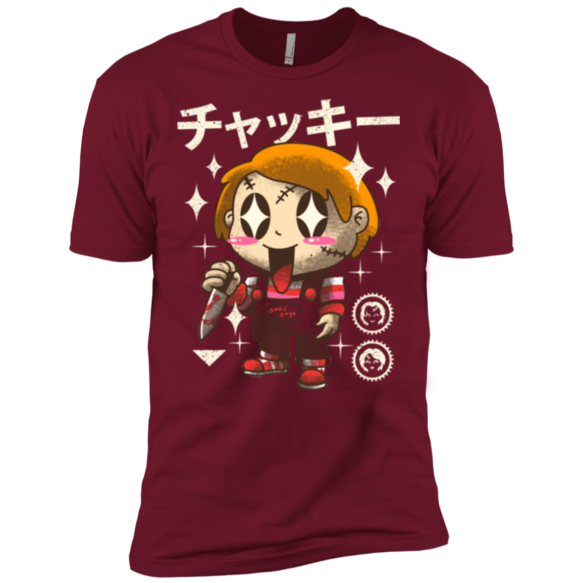 T-Shirts Cardinal / X-Small Kawaii Doll Men's Premium T-Shirt