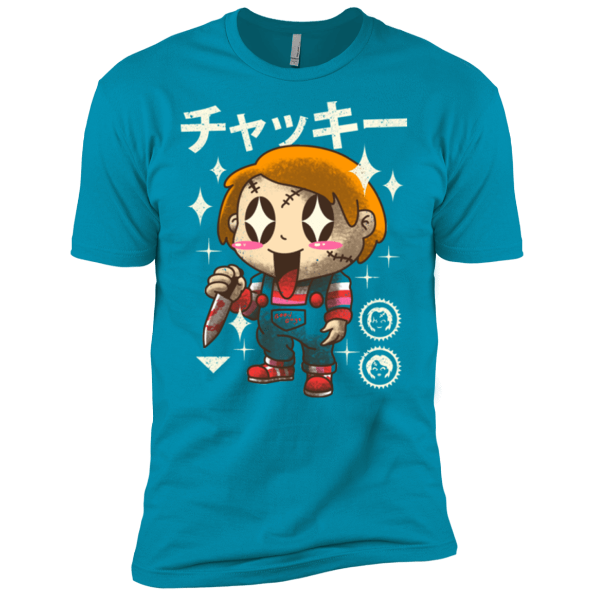 T-Shirts Turquoise / X-Small Kawaii Doll Men's Premium T-Shirt