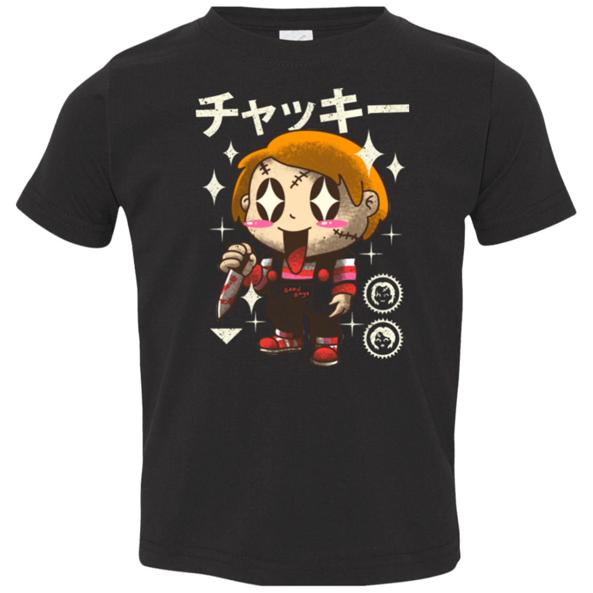 T-Shirts Black / 2T Kawaii Doll Toddler Premium T-Shirt