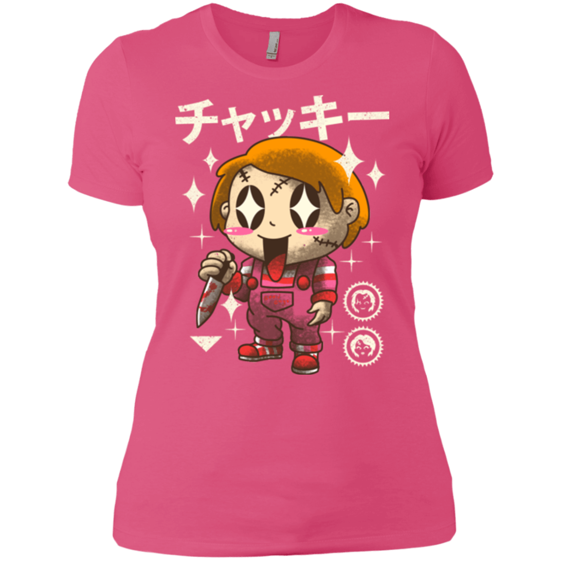 T-Shirts Hot Pink / X-Small Kawaii Doll Women's Premium T-Shirt