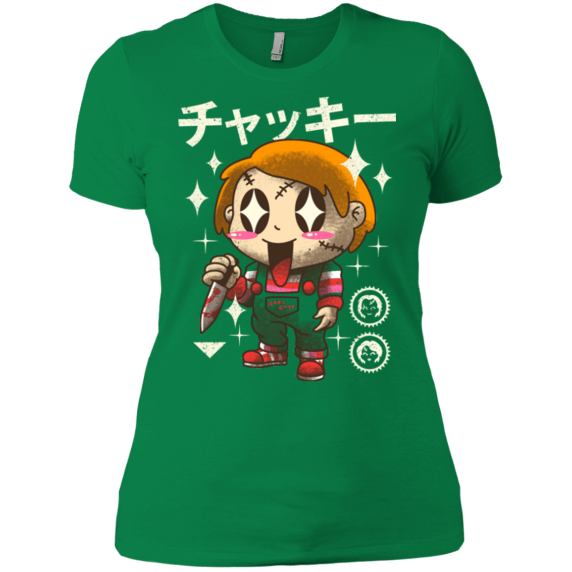 T-Shirts Kelly Green / X-Small Kawaii Doll Women's Premium T-Shirt