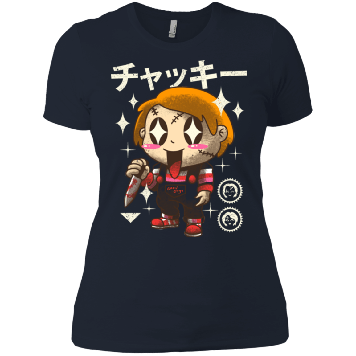 T-Shirts Midnight Navy / X-Small Kawaii Doll Women's Premium T-Shirt