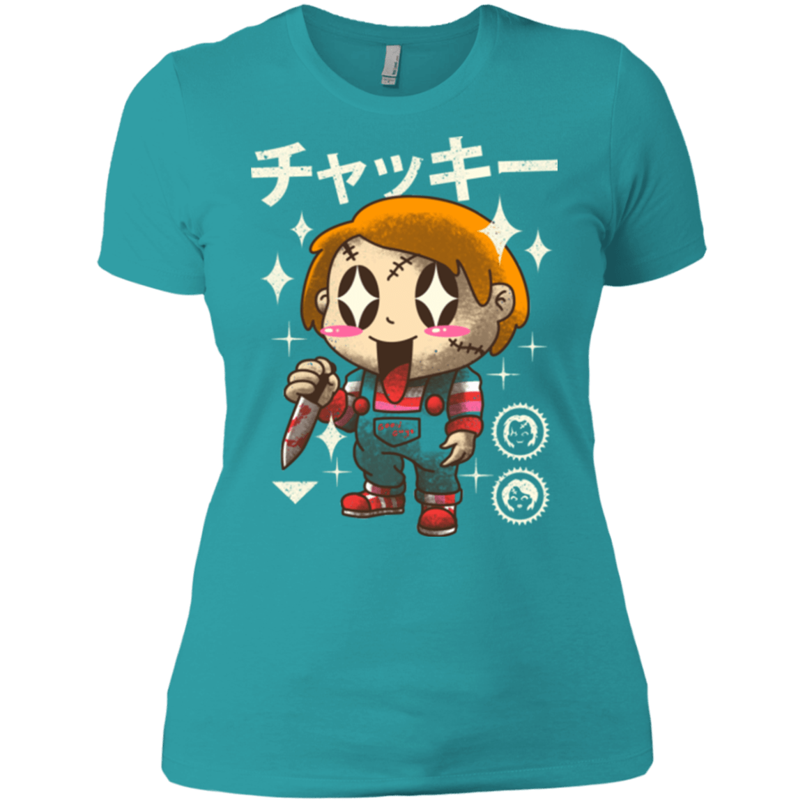 T-Shirts Tahiti Blue / X-Small Kawaii Doll Women's Premium T-Shirt