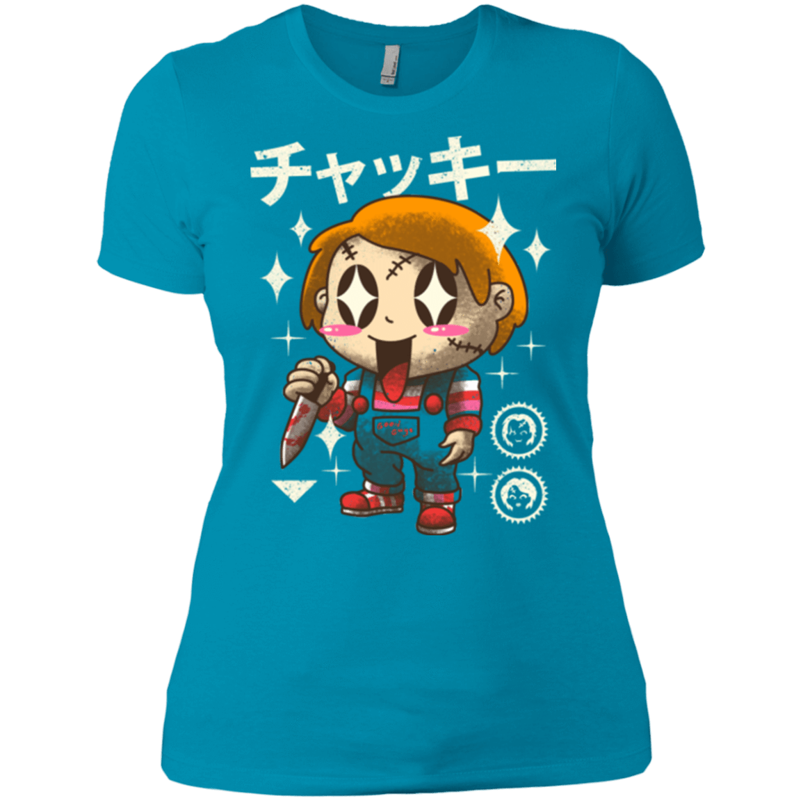 T-Shirts Turquoise / X-Small Kawaii Doll Women's Premium T-Shirt