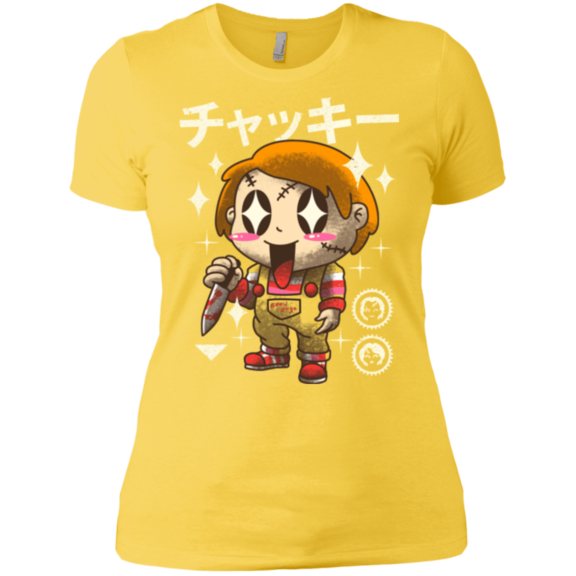 T-Shirts Vibrant Yellow / X-Small Kawaii Doll Women's Premium T-Shirt