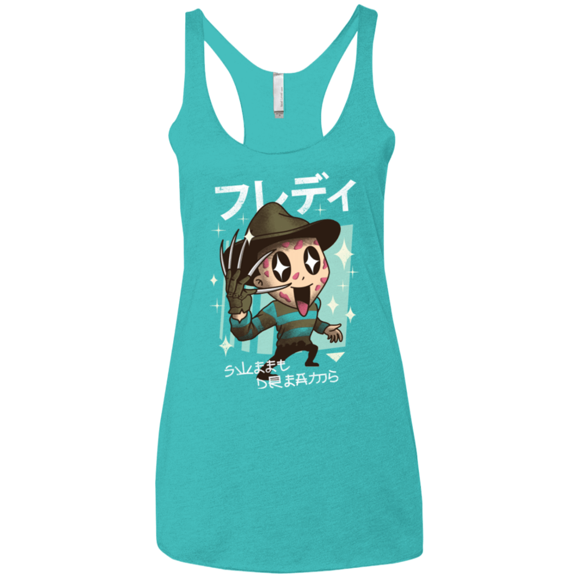 T-Shirts Tahiti Blue / X-Small Kawaii Dreams Women's Triblend Racerback Tank
