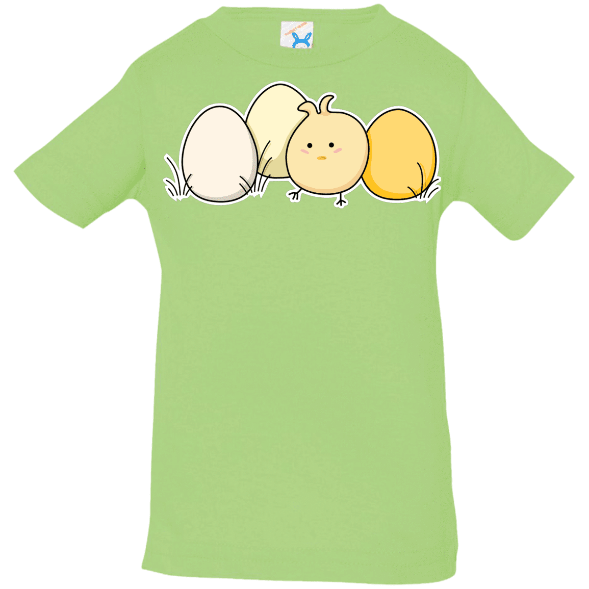 T-Shirts Key Lime / 6 Months Kawaii Easter Chick and Eggs Infant Premium T-Shirt