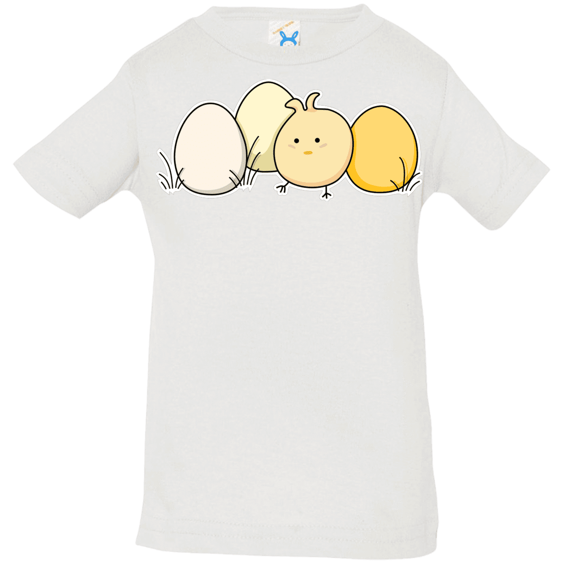T-Shirts White / 6 Months Kawaii Easter Chick and Eggs Infant Premium T-Shirt