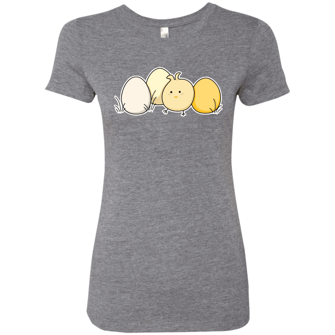 T-Shirts Premium Heather / S Kawaii Easter Chick and Eggs Women's Triblend T-Shirt