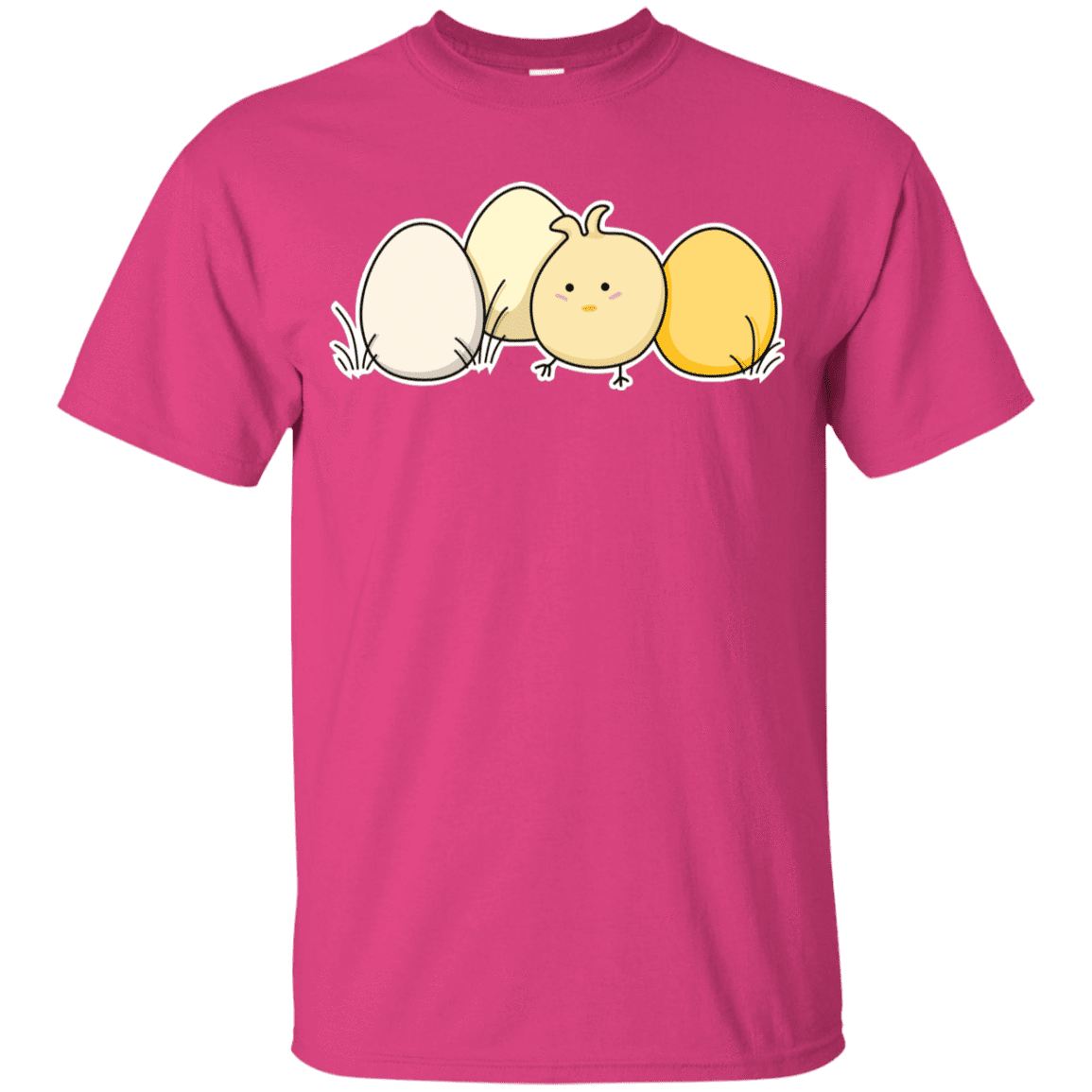 T-Shirts Heliconia / YXS Kawaii Easter Chick and Eggs Youth T-Shirt