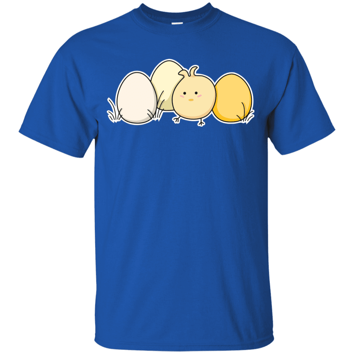 T-Shirts Royal / YXS Kawaii Easter Chick and Eggs Youth T-Shirt