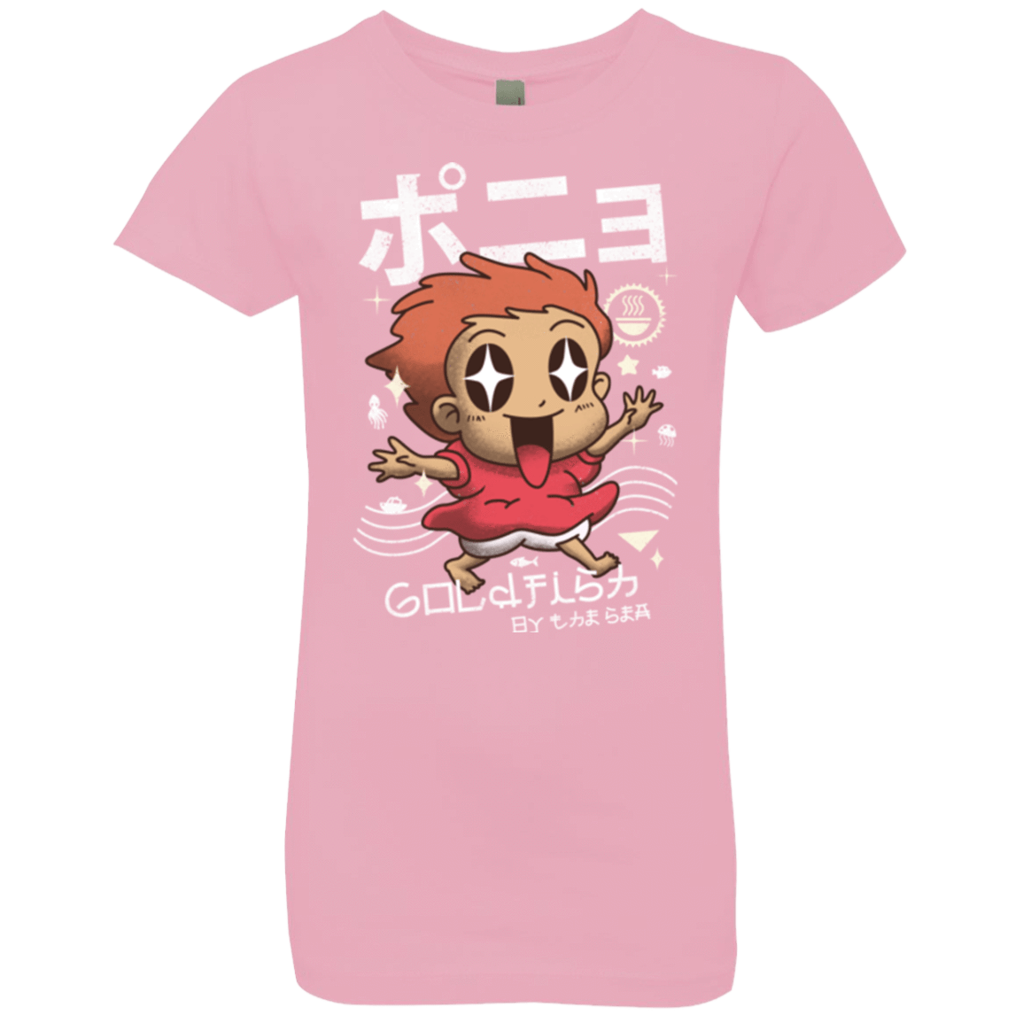 T-Shirts Light Pink / YXS Kawaii Gold Fish Girls Premium T-Shirt