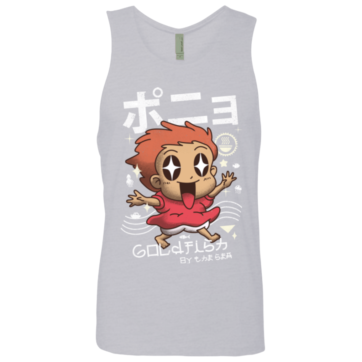 T-Shirts Heather Grey / Small Kawaii Gold Fish Men's Premium Tank Top