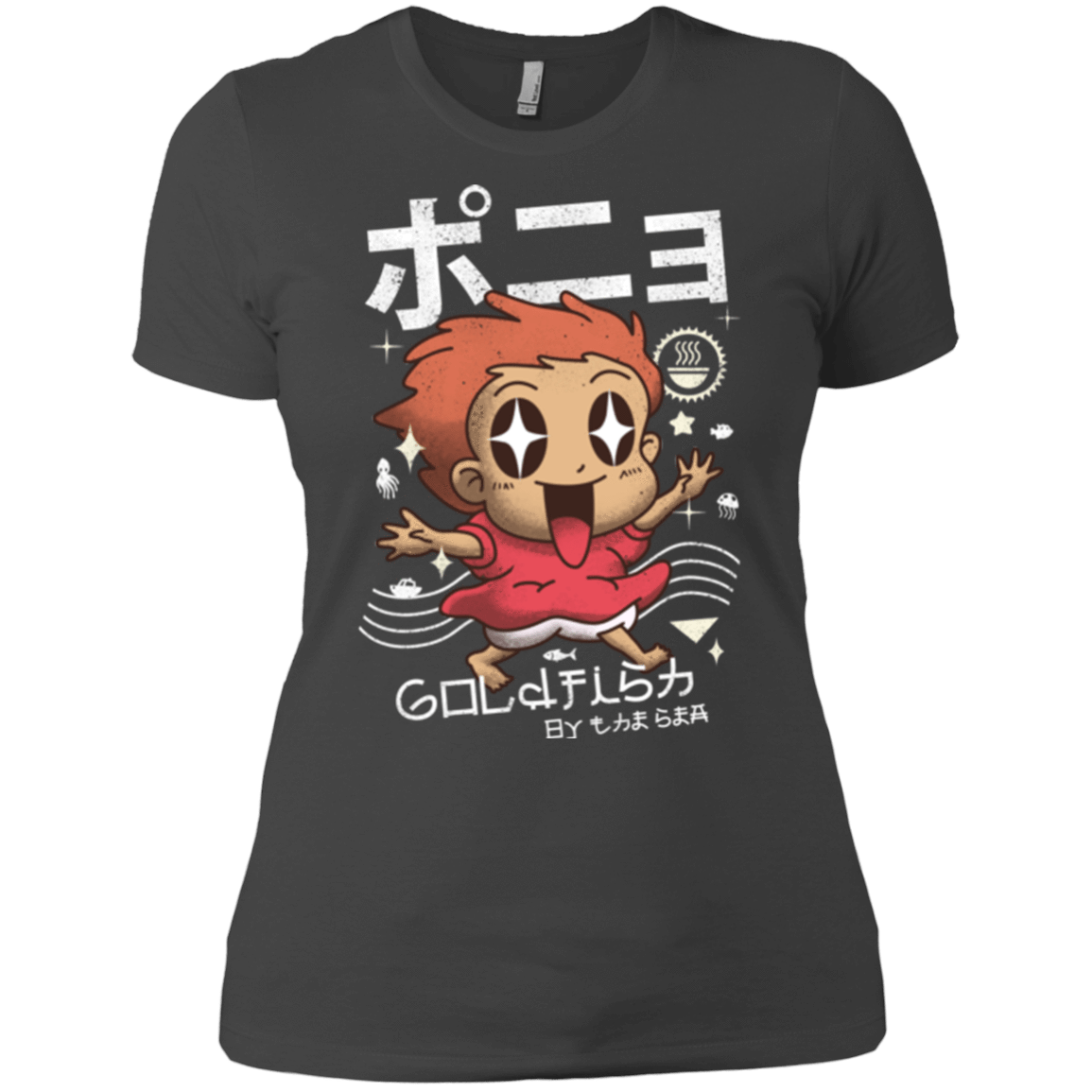 T-Shirts Heavy Metal / X-Small Kawaii Gold Fish Women's Premium T-Shirt
