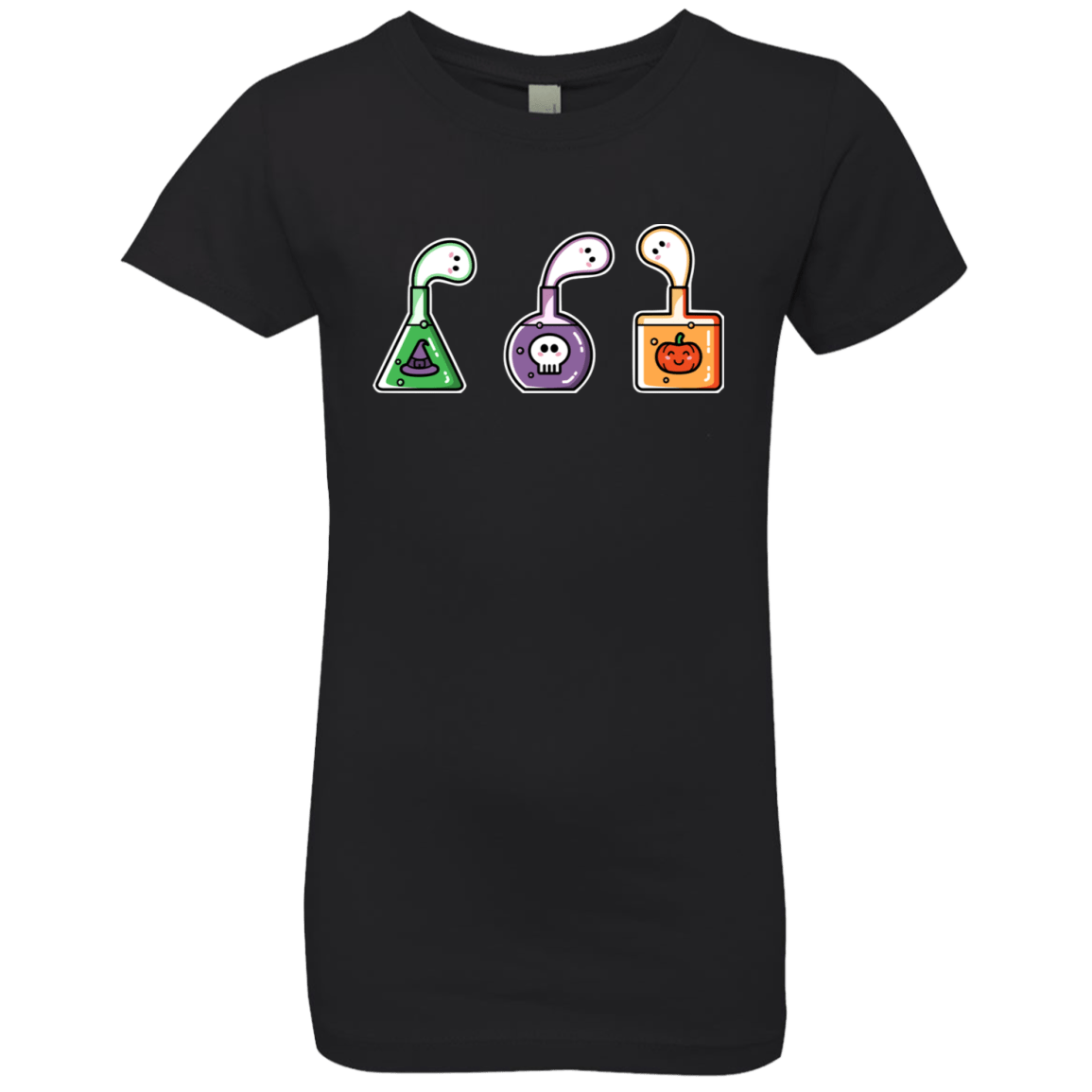 T-Shirts Black / YXS Kawaii Halloween Potions Girls Premium T-Shirt