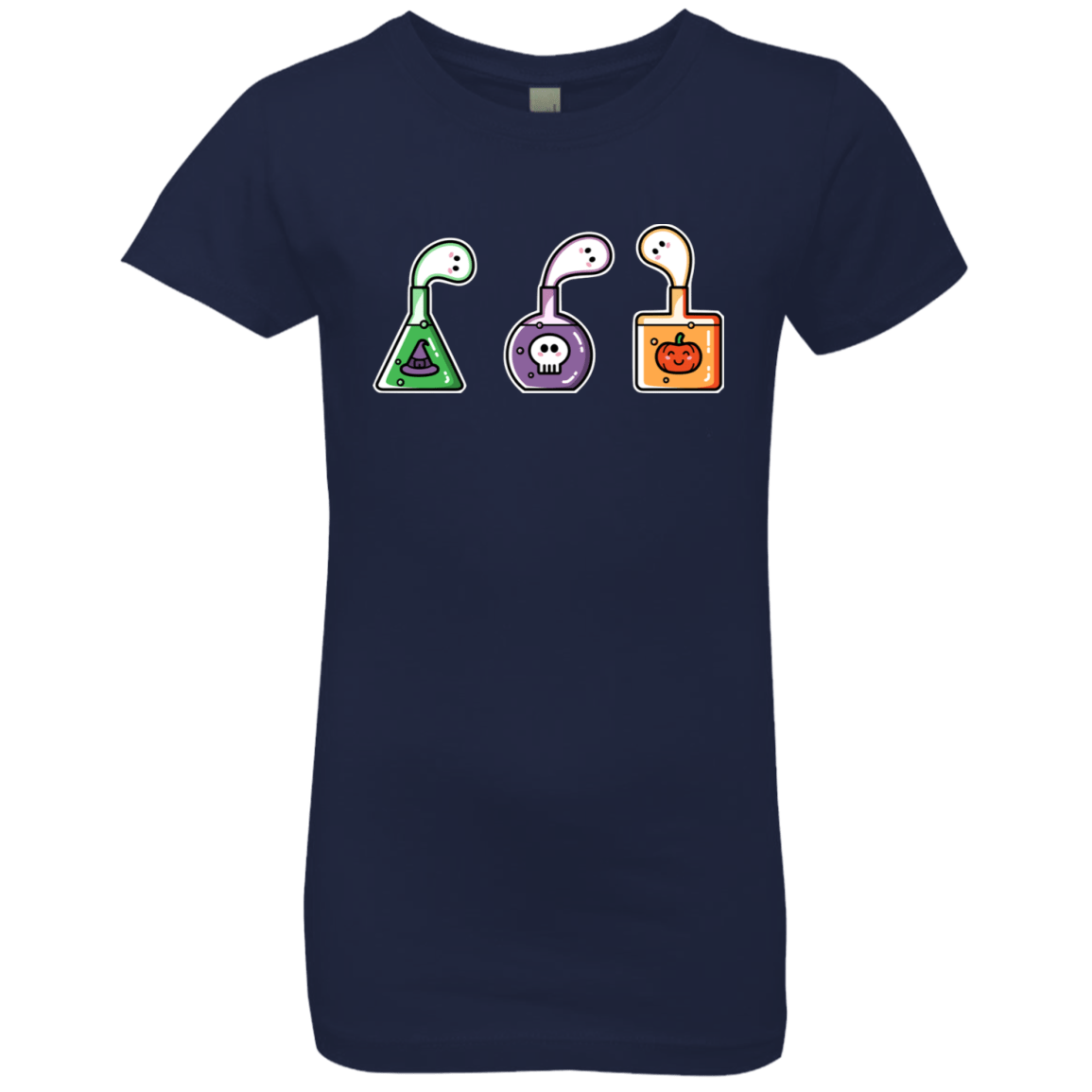 T-Shirts Midnight Navy / YXS Kawaii Halloween Potions Girls Premium T-Shirt