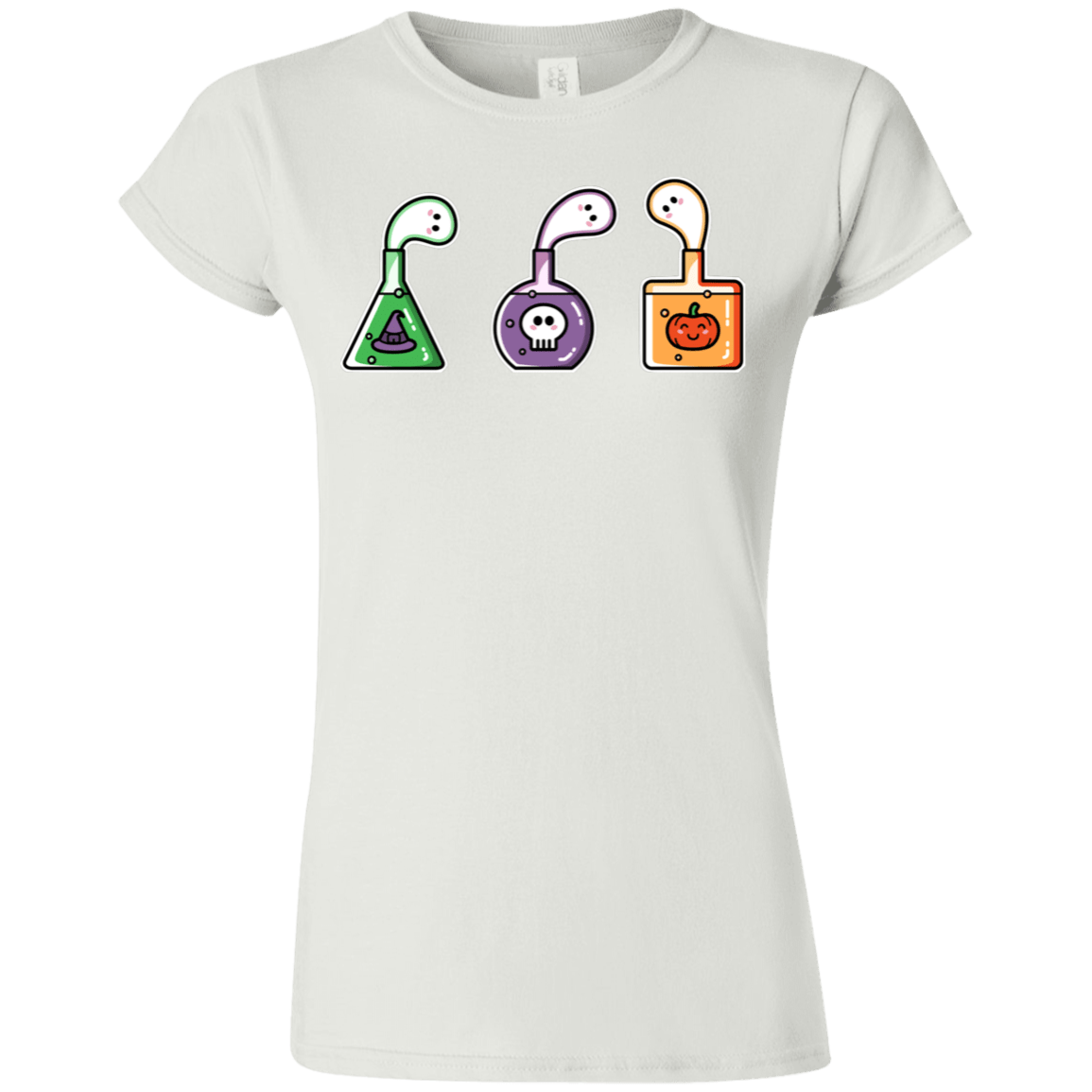 T-Shirts White / S Kawaii Halloween Potions Junior Slimmer-Fit T-Shirt