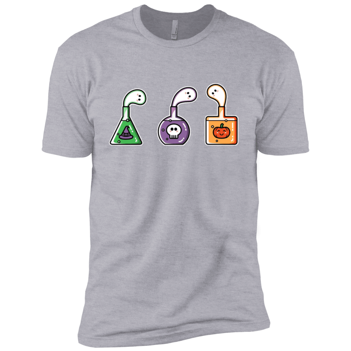 T-Shirts Heather Grey / X-Small Kawaii Halloween Potions Men's Premium T-Shirt