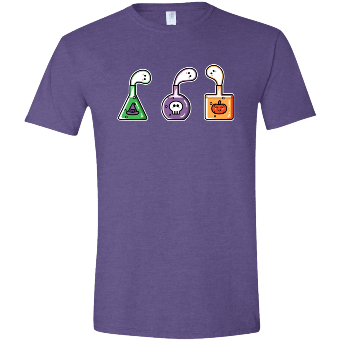 T-Shirts Heather Purple / S Kawaii Halloween Potions Men's Semi-Fitted Softstyle