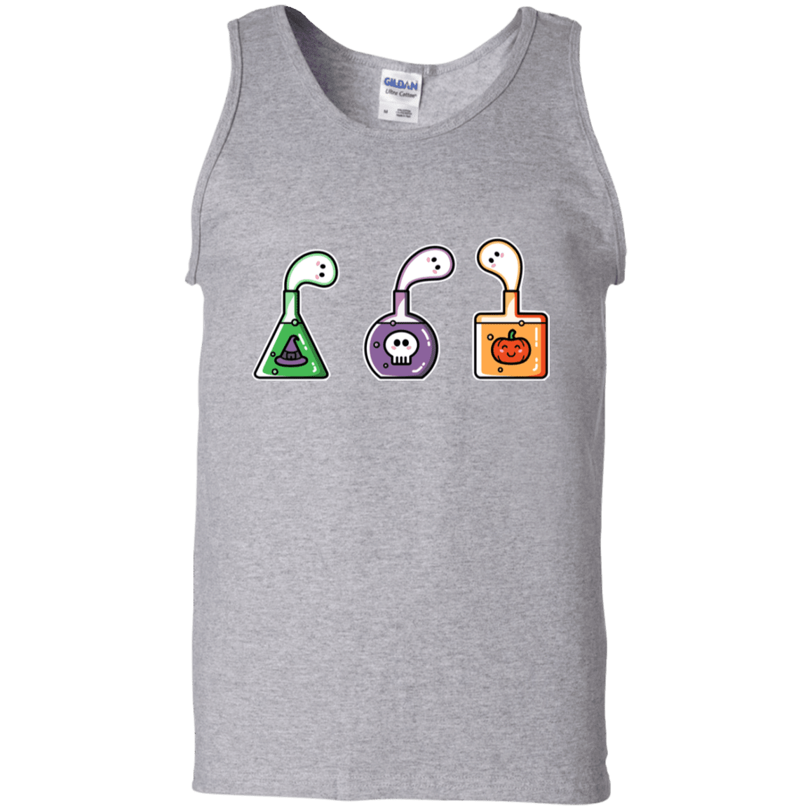 T-Shirts Sport Grey / S Kawaii Halloween Potions Men's Tank Top