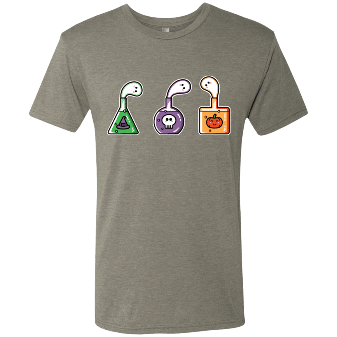 T-Shirts Venetian Grey / S Kawaii Halloween Potions Men's Triblend T-Shirt